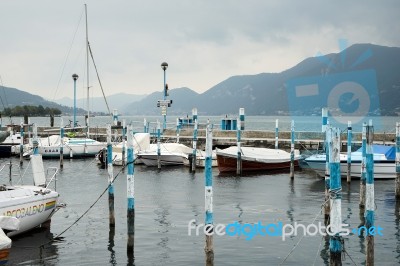 A View Of Lake Iseo At Sarnico Stock Photo