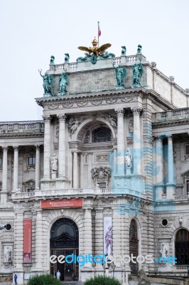 A View Of The Austrian National Library In Vienna Stock Photo