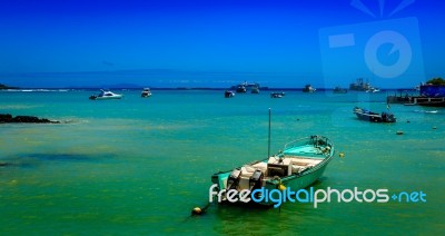 A View Of The Coast Of Floreana (galapagos) Stock Photo