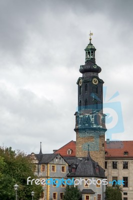 A View Of Weimar Castle In Weimar Stock Photo