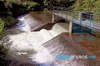 A Water Dam Stock Photo