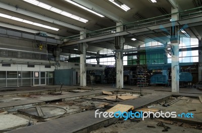 Abandoned Metallurgical Factory Stock Photo