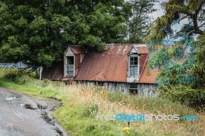 Abandoned Property Near Aviemore Stock Photo