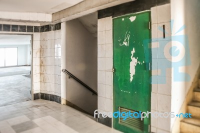 Abandoned Residential Building Stock Photo