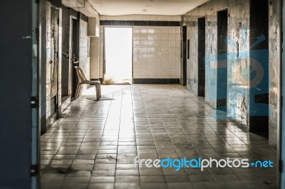 Abandoned Residential Building Stock Photo