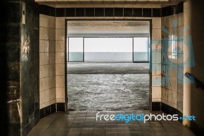 Abandoned Residential Building Stock Photo