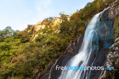 Aber Falls In Autumn Stock Photo