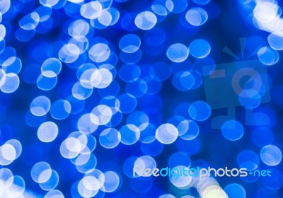 Abstract Background Blue Bokeh Stock Photo