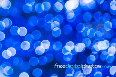 Abstract Background Blue Bokeh Stock Photo