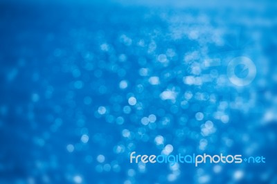 Abstract Background Blue Bokeh Stock Photo