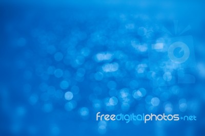 Abstract Background Blue Bokeh Stock Photo