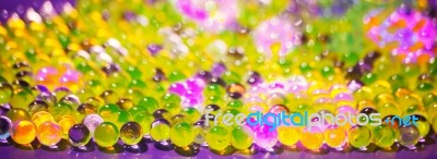 Abstract Background Of Colored Balls Stock Photo