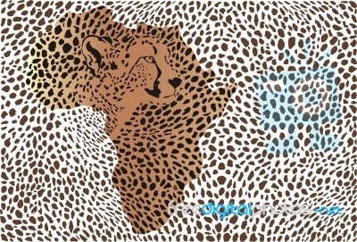 Abstract Background Of The African Cheetah Stock Image