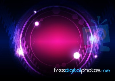 Abstract Background Tech Frame Design Stock Image