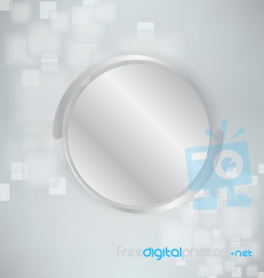 Abstract Background With Silver And Realistic Spheres- Stock Image