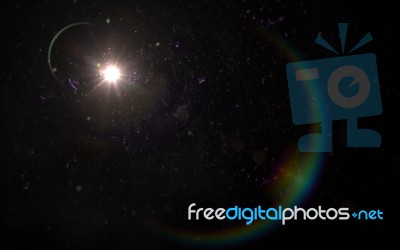 Abstract Beautiful Backgrounds  Lens Flare Lights Stock Image