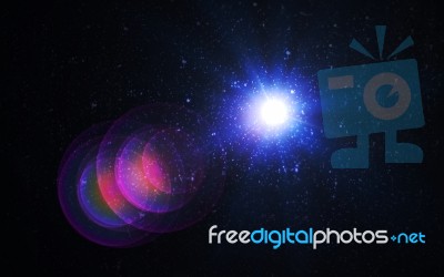 Abstract Beautiful Backgrounds  Lens Flare Lights Stock Image