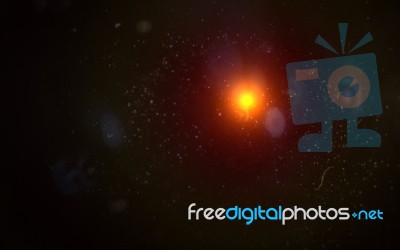 Abstract Beautiful Backgrounds  Lens Flare Lights Stock Image