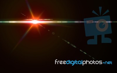 Abstract Beautiful Backgrounds.lens Flare Lights Effects.cross Red Light.nature Flare And Beautiful Light Stock Image