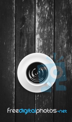 Abstract Black And White Coffee Stock Photo