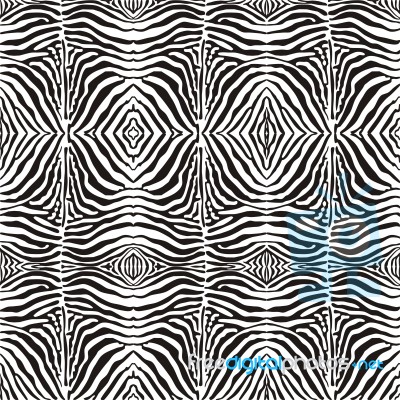 Abstract Black And White Pattern Zebras Stock Image