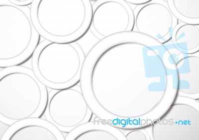 Abstract Blank Geometric Circle With Drop Shadow Background Stock Image