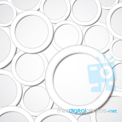 Abstract Blank Geometric Circle With Drop Shadow Background Stock Image