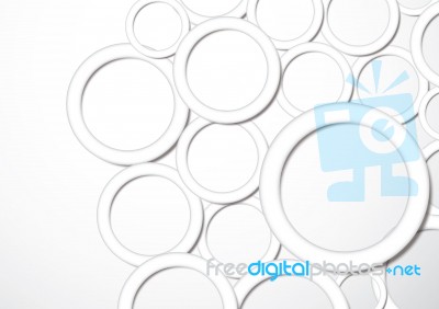 Abstract Blank Geometric Circle With Drop Shadow Background Stock Image