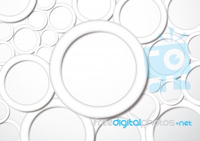 Abstract Blank Geometric Circle With Drop Shadow Background Stock Image