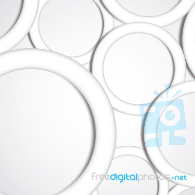 Abstract Blank Geometric Circle With Drop Shadow Background Stock Image