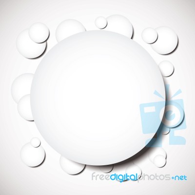 Abstract Blank Geometric Circle With Drop Shadow Background Stock Image