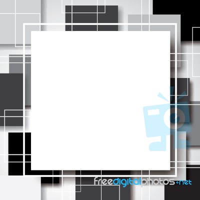 Abstract Blank Geometric Square With Drop Shadow Background Stock Image