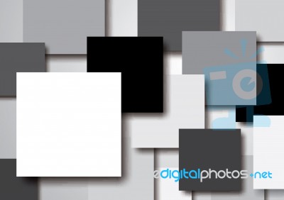 Abstract Blank Geometric Square With Drop Shadow Background Stock Image