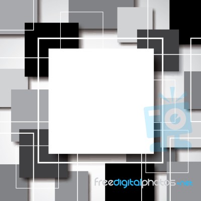 Abstract Blank Geometric Square With Drop Shadow Background Stock Image