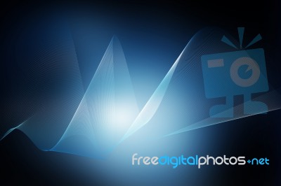 Abstract Blue Background Stock Image