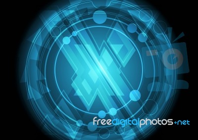 Abstract Blue Background Stock Image