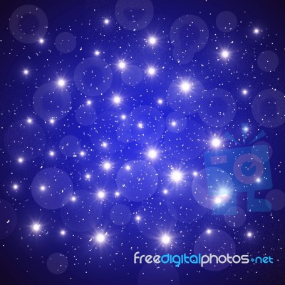 Abstract Blue Background For Christmas Stock Image