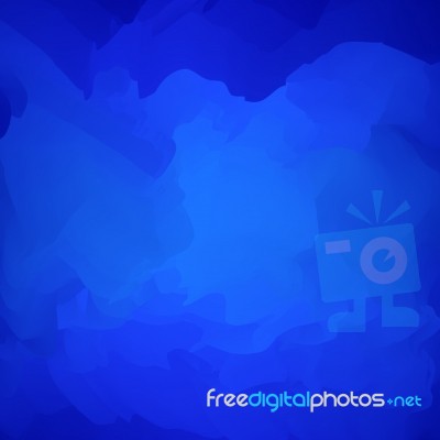 Abstract Blue Background Watercolor Stock Image