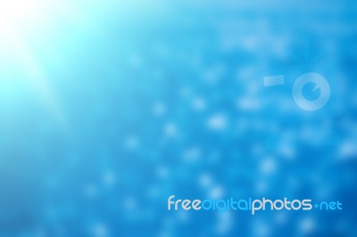 Abstract Blue Blurred Background Stock Photo