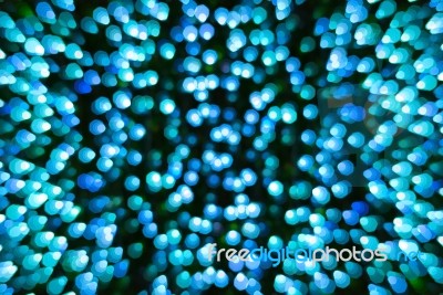 Abstract Blue Bokeh Blur Style For Background Stock Photo