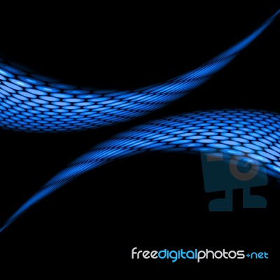 Abstract Blue Circles Stock Photo