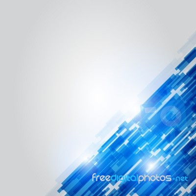 Abstract Blue Technology New Future Concept Background Stock Image