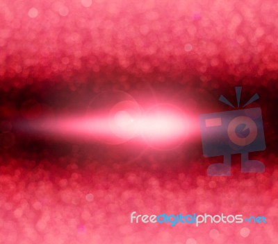 Abstract Blur Sweet Pink Bokeh Lighting From Glitter Texture Stock Photo