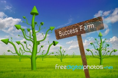 Abstract Business Growth Stock Photo