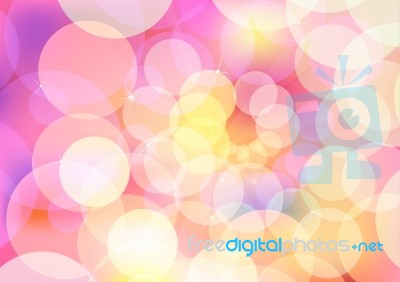 Abstract Circle Design With Multicolored Stock Image