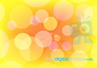 Abstract Circle Design Yellow Stock Image