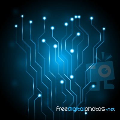 Abstract Circuit Digital Technology  Illustration Texture Stock Image