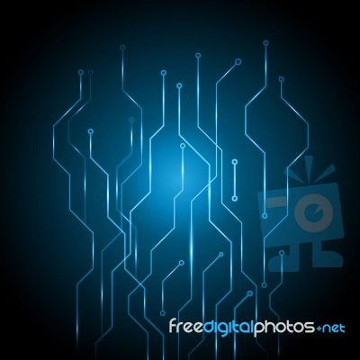 Abstract Circuit Digital Technology  Illustration Texture Stock Image