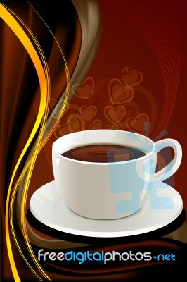 Abstract Coffee Card Stock Image