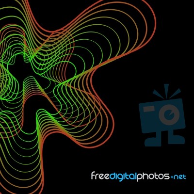 Abstract Color Art Fluid Wave Background Stock Image